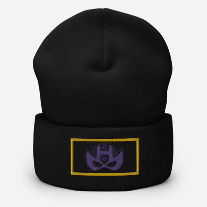 Clint Barton Mask Embroidered Cuffed Beanie