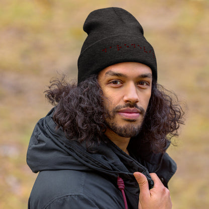 Matt Murdock Braille "Daredevil" Embroidered Cuffed Beanie