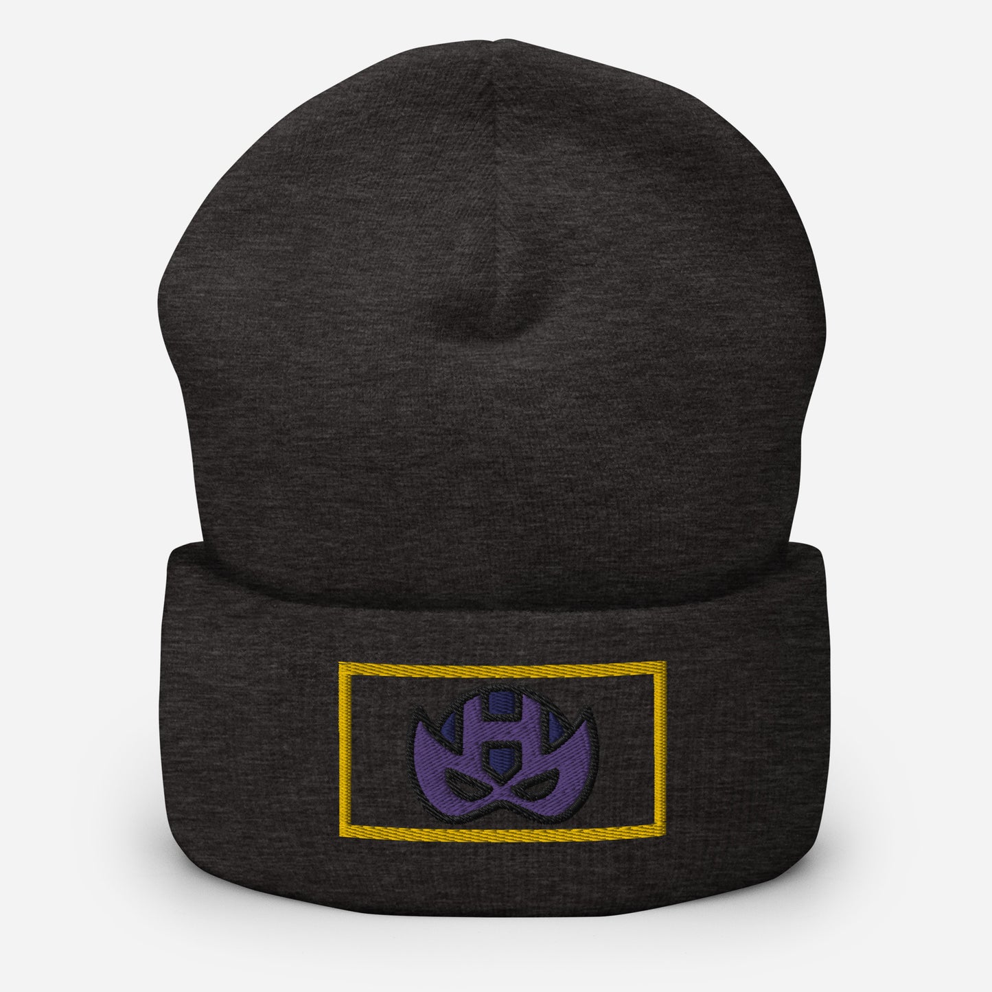 Clint Barton Mask Embroidered Cuffed Beanie