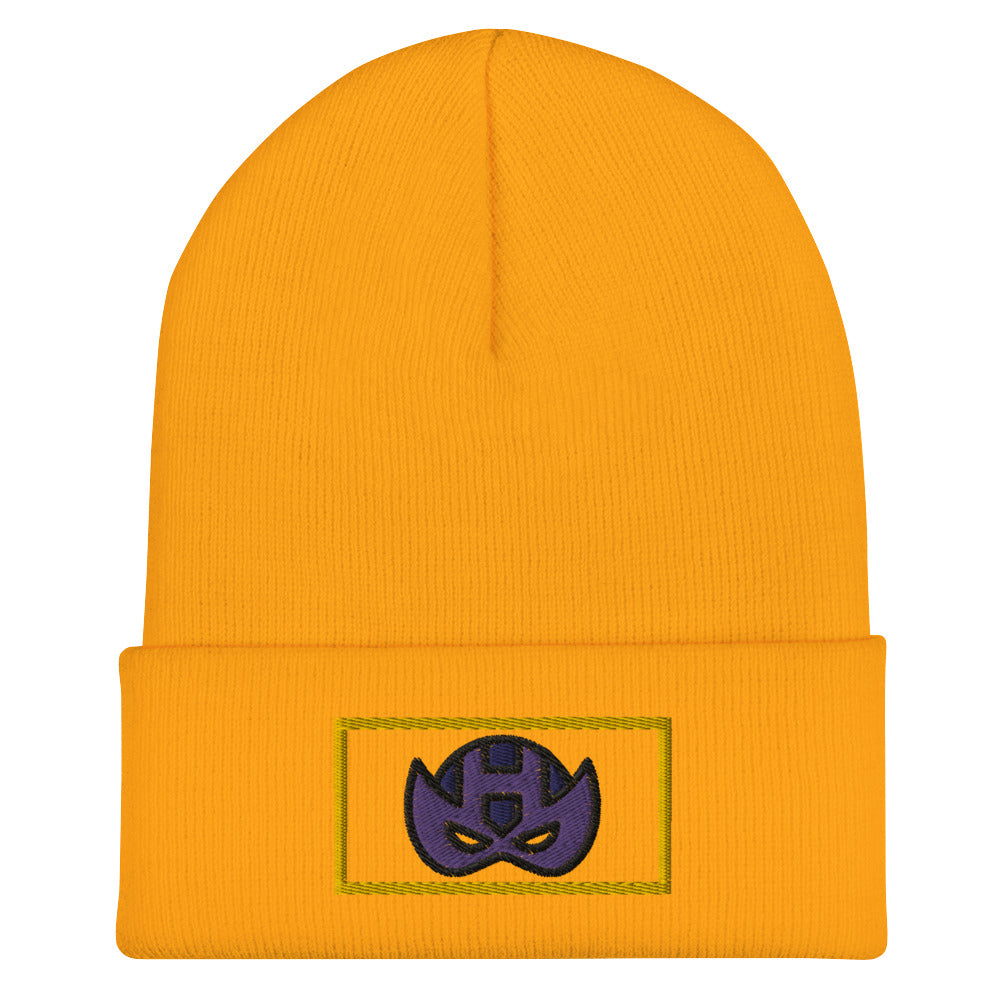 Clint Barton Mask Embroidered Cuffed Beanie