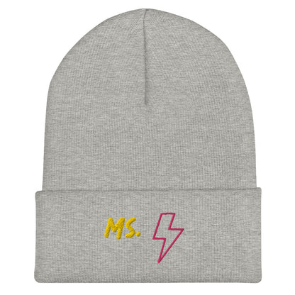 Ms. Kamala Khan Embroidered Cuffed Beanie