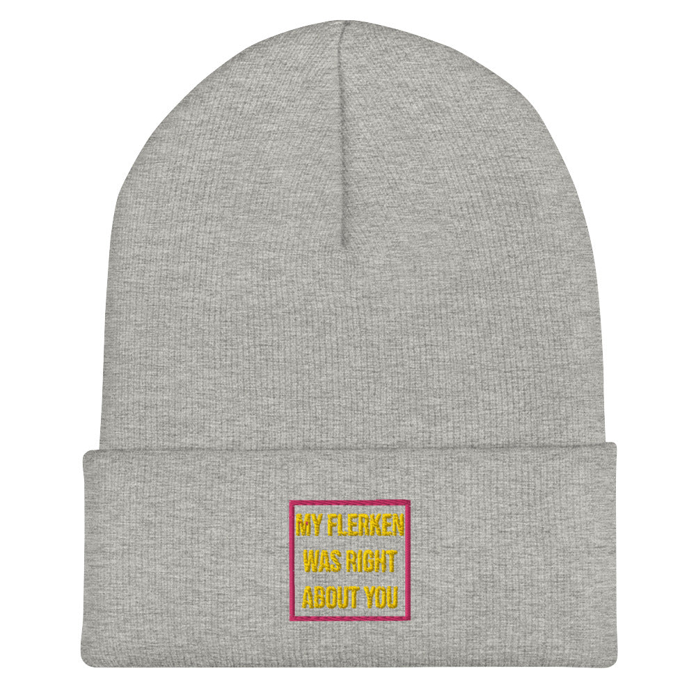 "My Flerken" Embroidered Cuffed Beanie