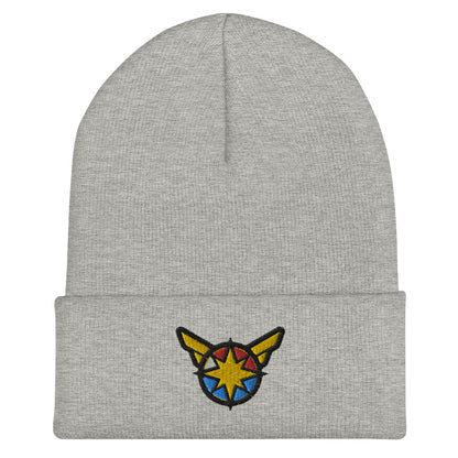 Captain Carol Danvers Embroidered Cuffed Beanie