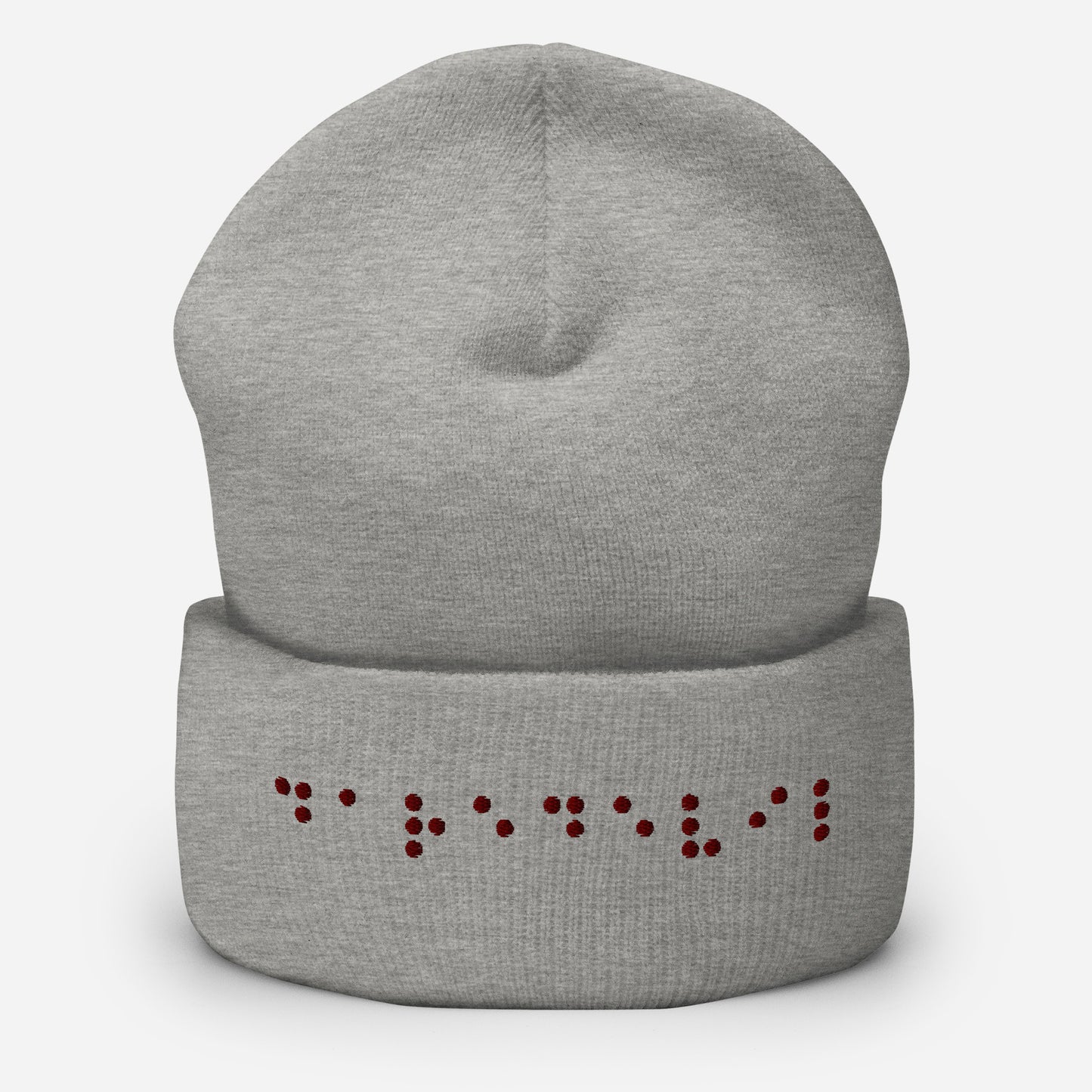 Matt Murdock Braille "Daredevil" Embroidered Cuffed Beanie