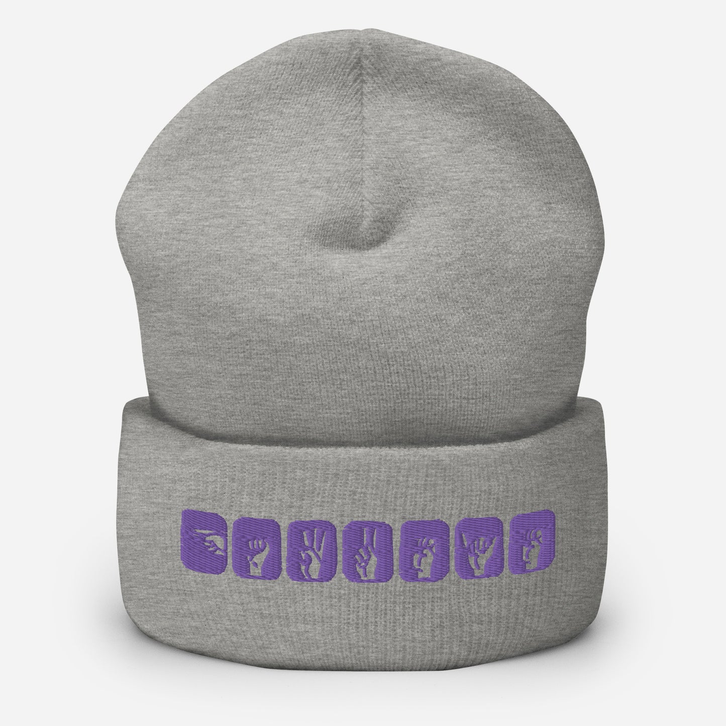 Clint Barton ASL (Hawkeye) Embroidered Cuffed Beanie