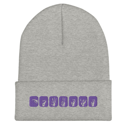 Clint Barton ASL (Hawkeye) Embroidered Cuffed Beanie