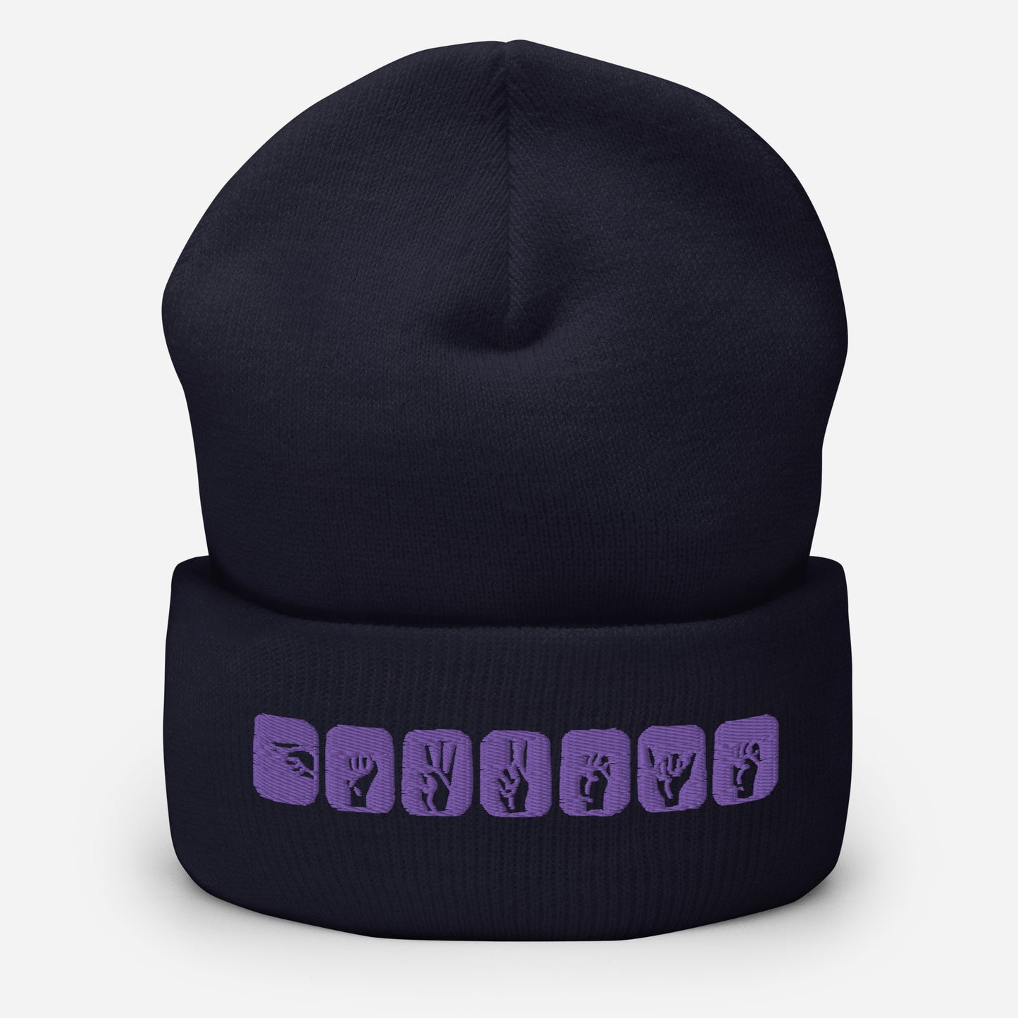 Clint Barton ASL (Hawkeye) Embroidered Cuffed Beanie