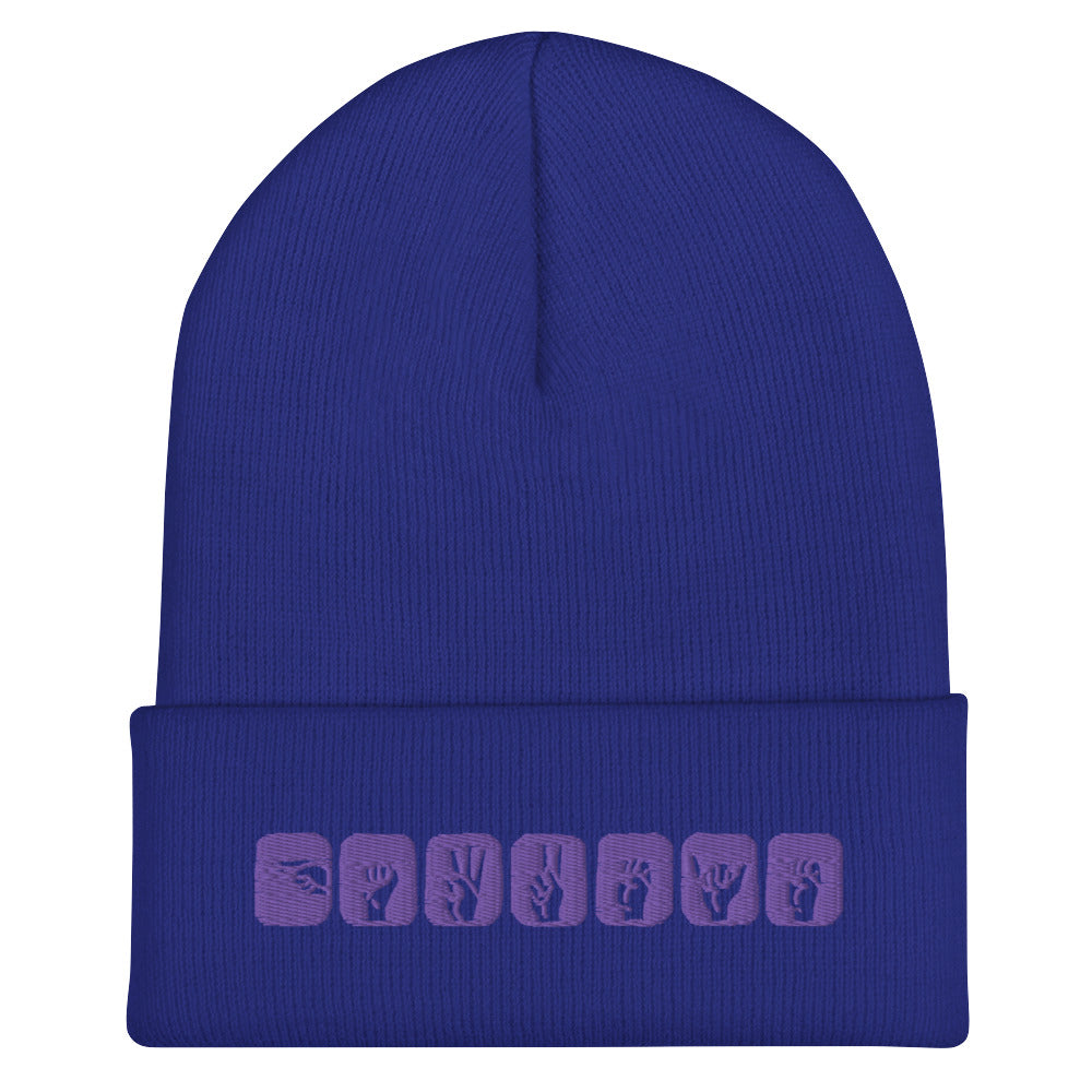 Clint Barton ASL (Hawkeye) Embroidered Cuffed Beanie