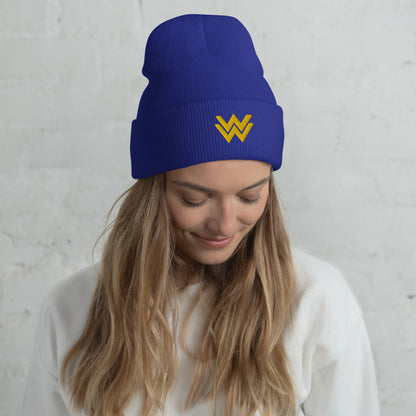 Diana Prince Eagle Embroidered Cuffed Beanie