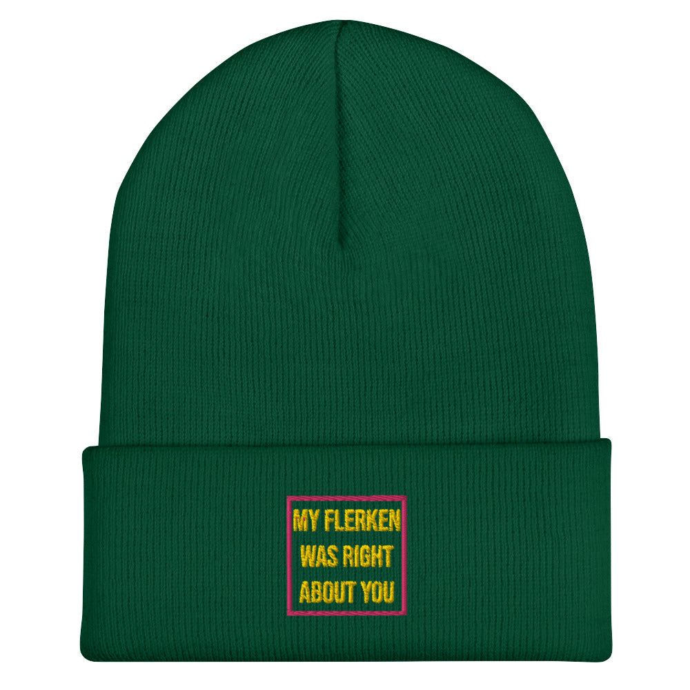 "My Flerken" Embroidered Cuffed Beanie