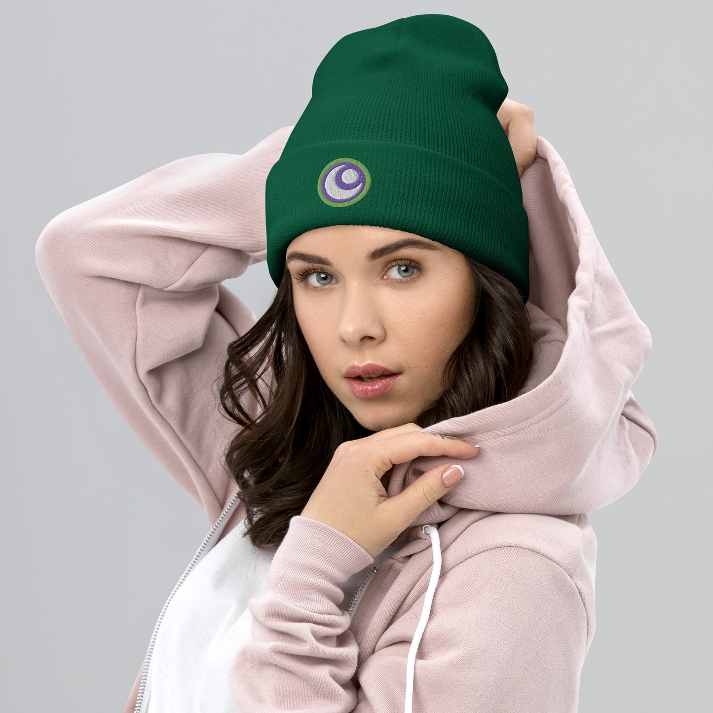 Starfire Embroidered Cuffed Beanie