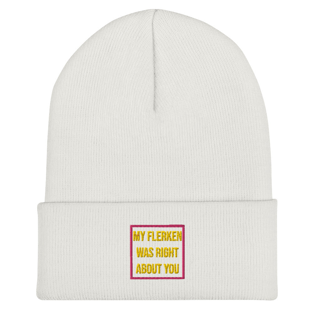 "My Flerken" Embroidered Cuffed Beanie