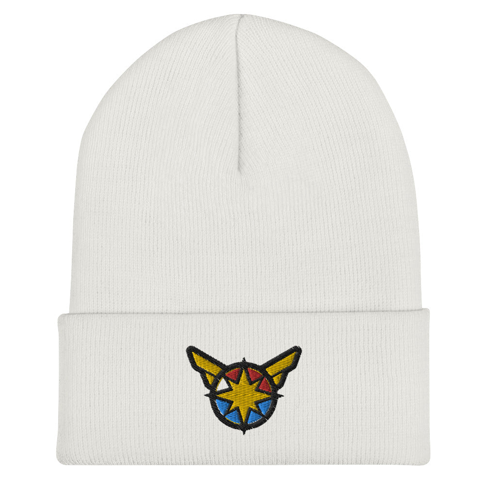 Captain Carol Danvers Embroidered Cuffed Beanie