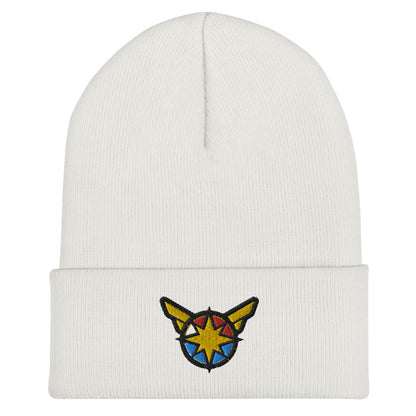 Captain Carol Danvers Embroidered Cuffed Beanie