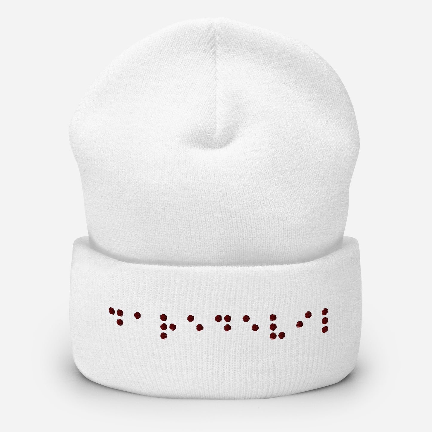 Matt Murdock Braille "Daredevil" Embroidered Cuffed Beanie