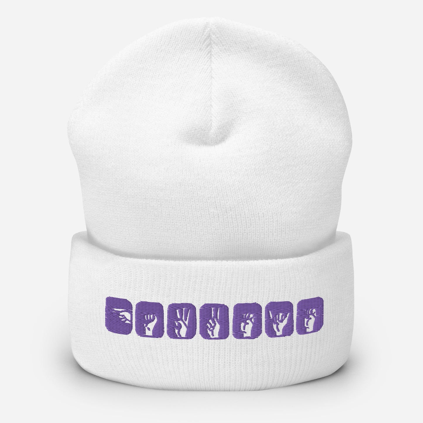 Clint Barton ASL (Hawkeye) Embroidered Cuffed Beanie