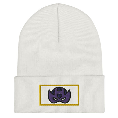 Clint Barton Mask Embroidered Cuffed Beanie