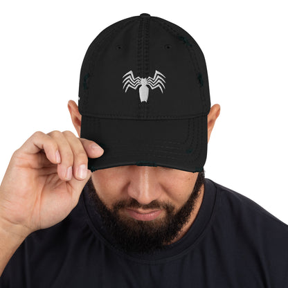 Venom Symbiote Embroidered Distressed Hat