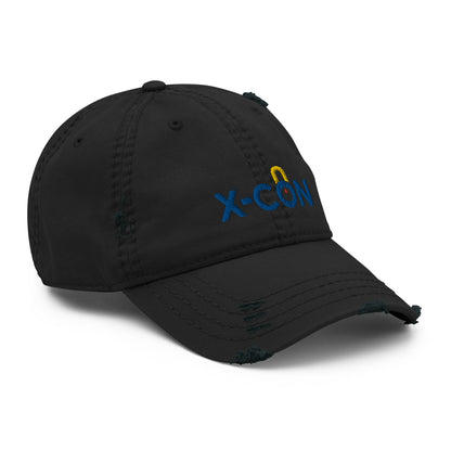 X-CON Security Embroidered Distressed Hat