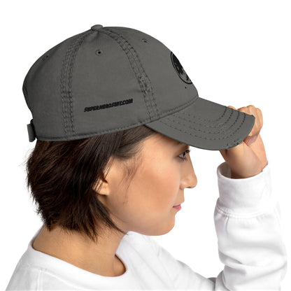 Echo Logo Embroidered Distressed Hat