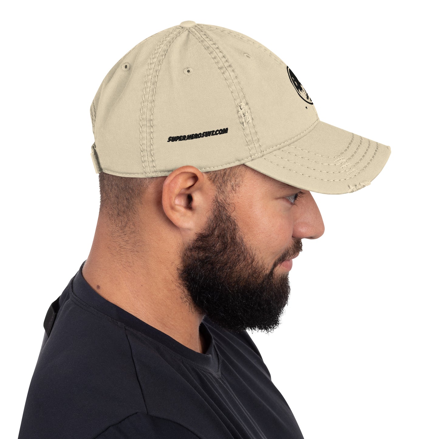 Echo Logo Embroidered Distressed Hat