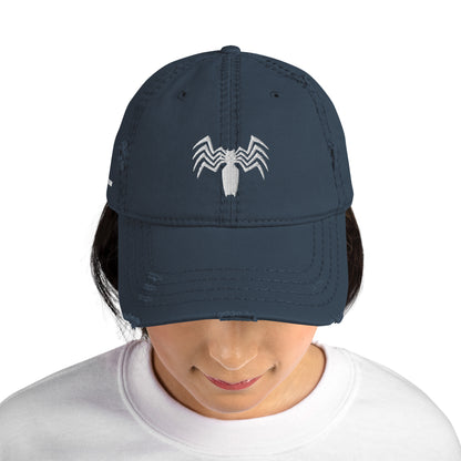 Venom Symbiote Embroidered Distressed Hat