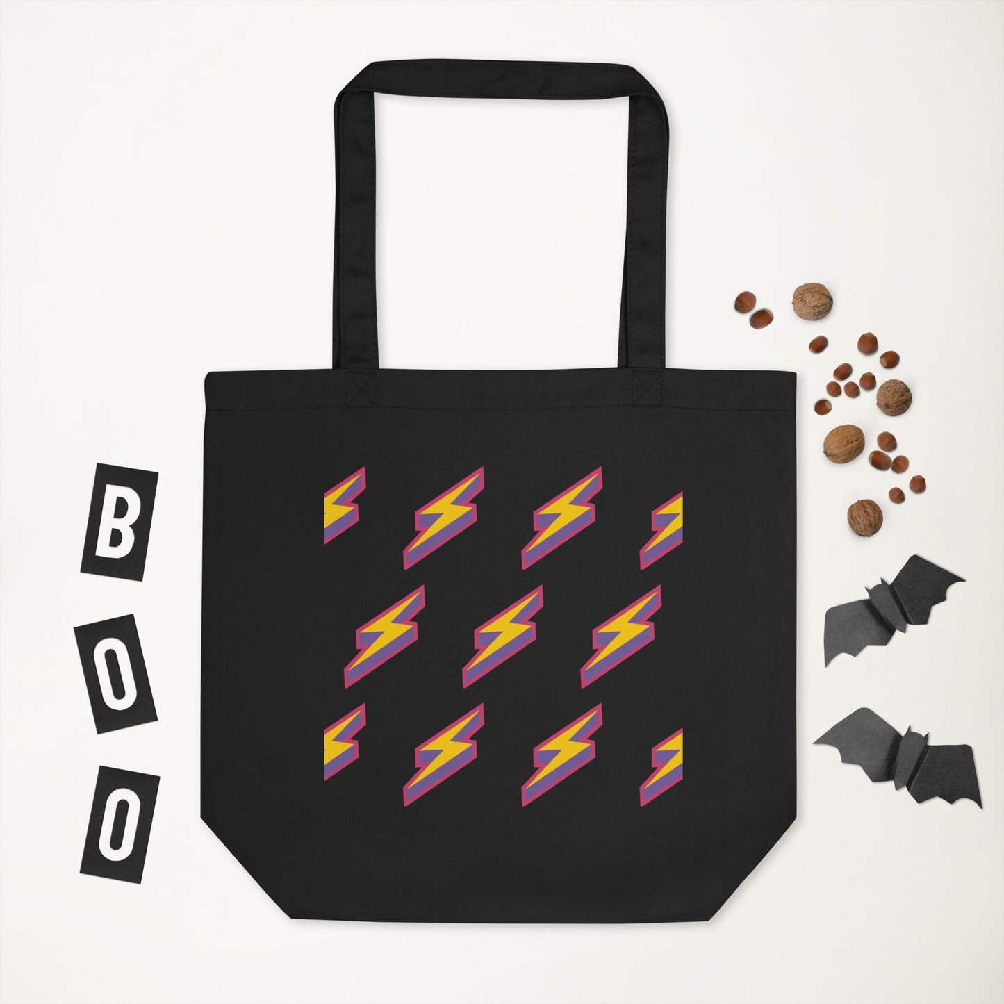 Intergalactic Lightning Bolts Organic Tote Bag