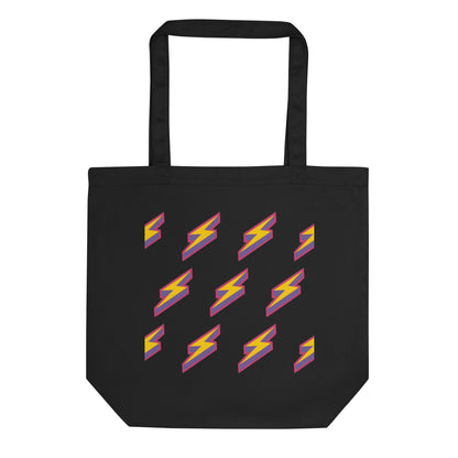 Intergalactic Lightning Bolts Organic Tote Bag