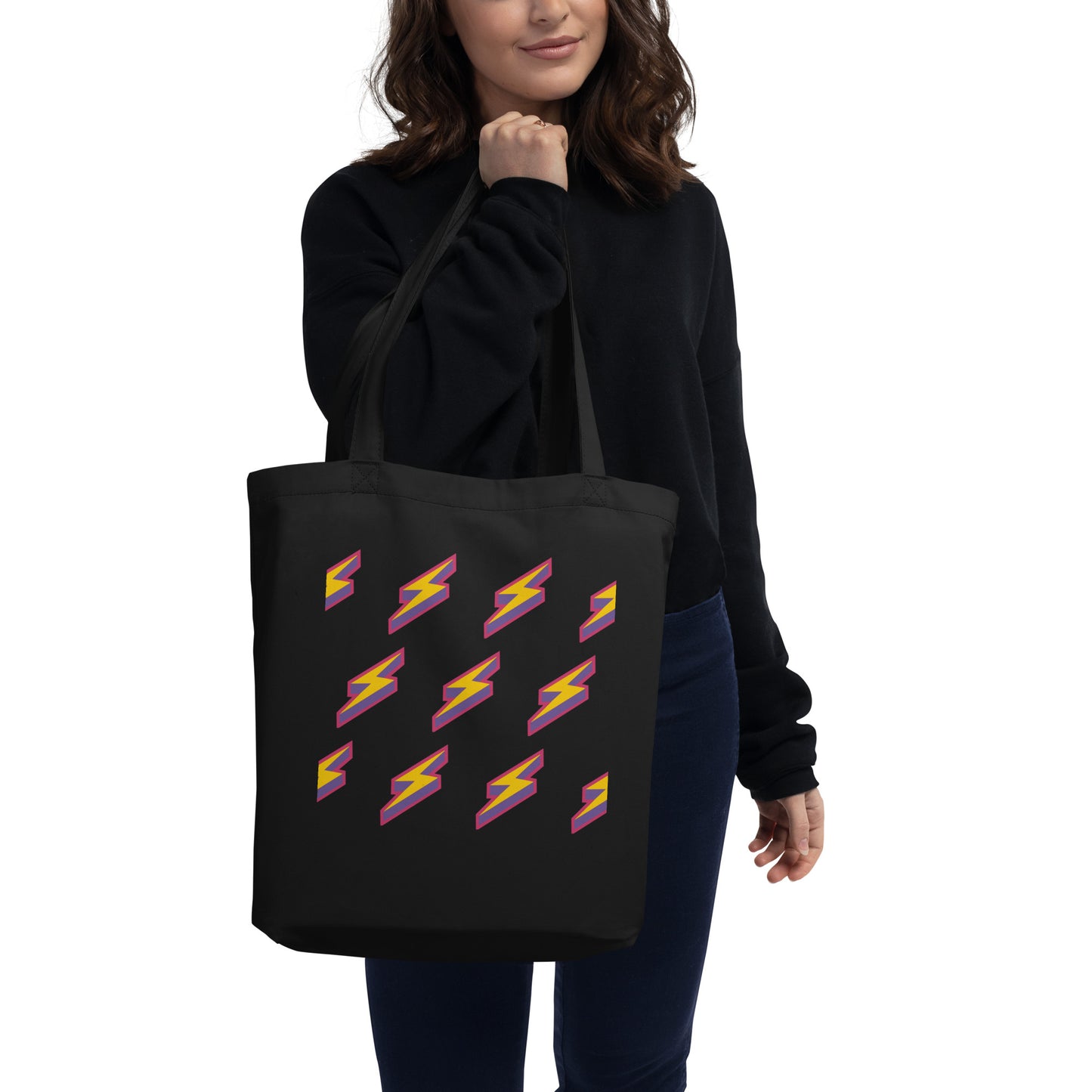 Intergalactic Lightning Bolts Organic Tote Bag