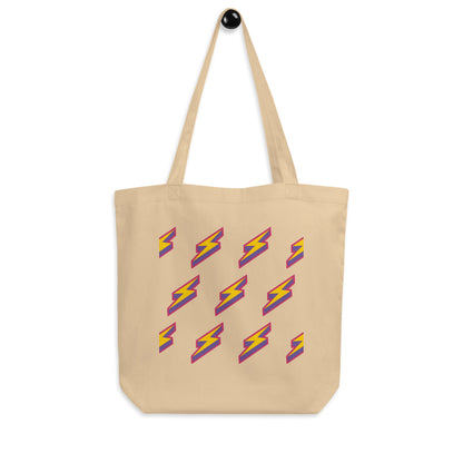 Intergalactic Lightning Bolts Organic Tote Bag