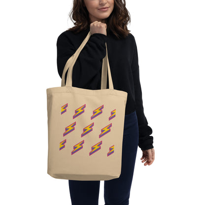 Intergalactic Lightning Bolts Organic Tote Bag