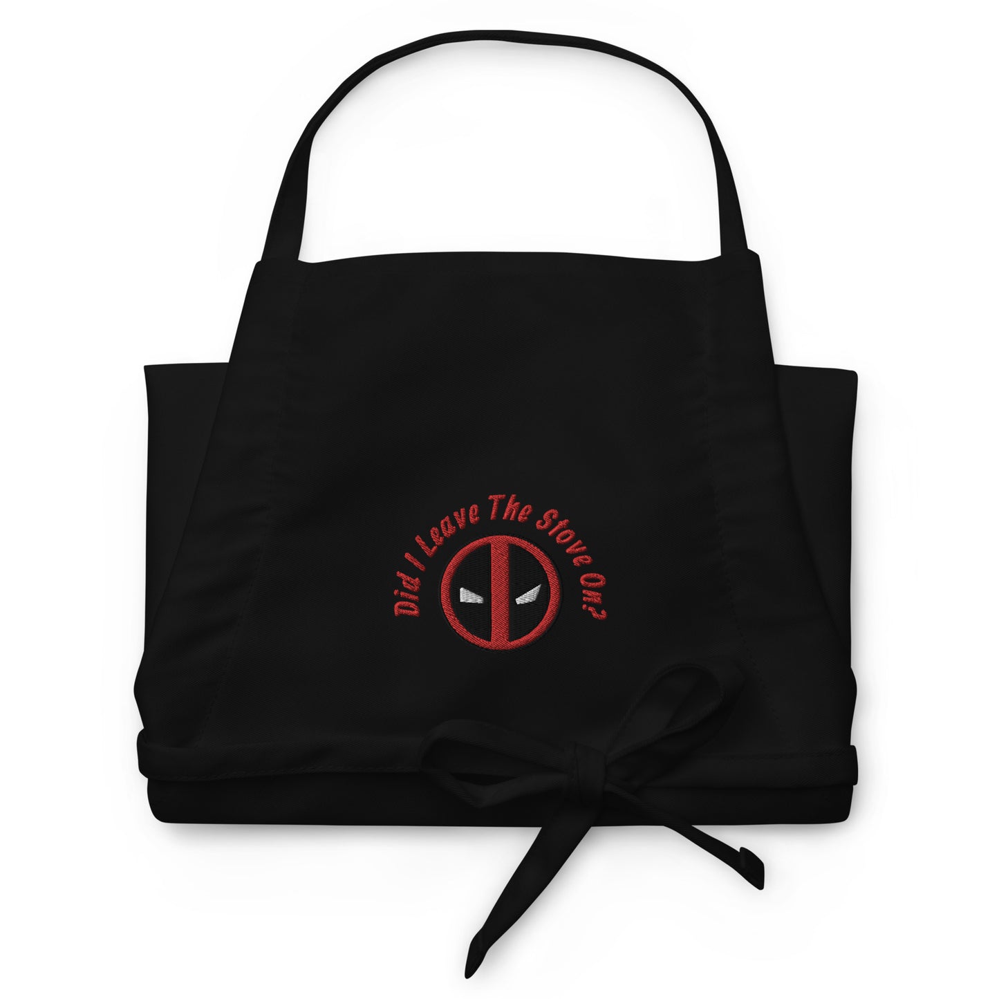 Deadpool Did I Leave The Stove On? Embroidered Apron