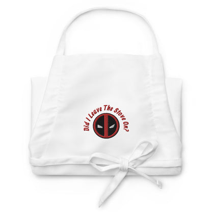 Deadpool Did I Leave The Stove On? Embroidered Apron