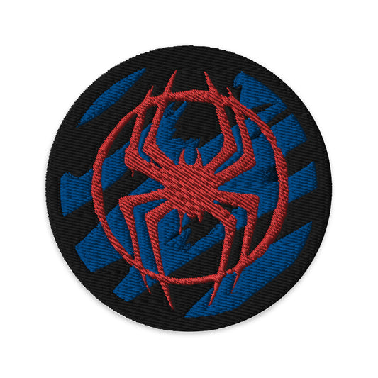 Miles Morales Spray Painted Spider Logo Embroidered Iron-on/Sew-on Patch