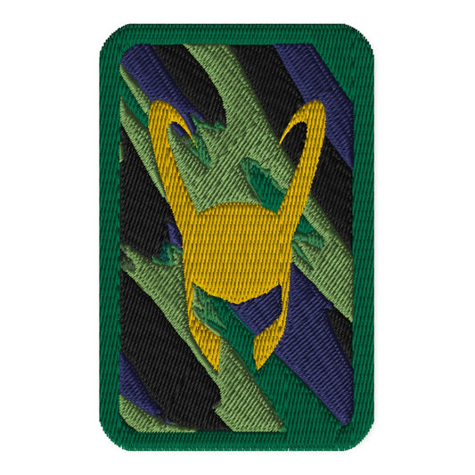 Loki Helmet Embroidered Iron-on/Sew-on Patch
