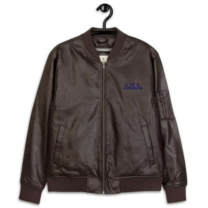 "A.K.A." Jessica Jones Costume Embroidered Leather Bomber Jacket