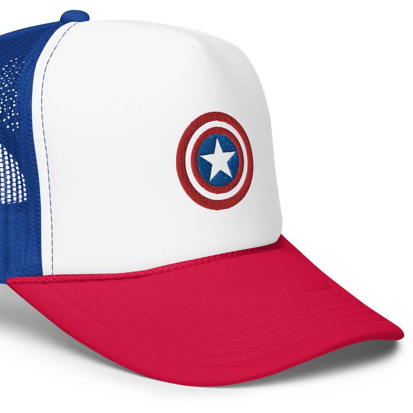 Steve Rogers Shield Embroidered Trucker Hat