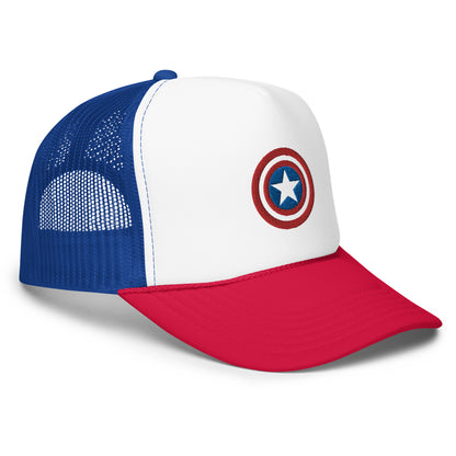 Steve Rogers Shield Embroidered Trucker Hat