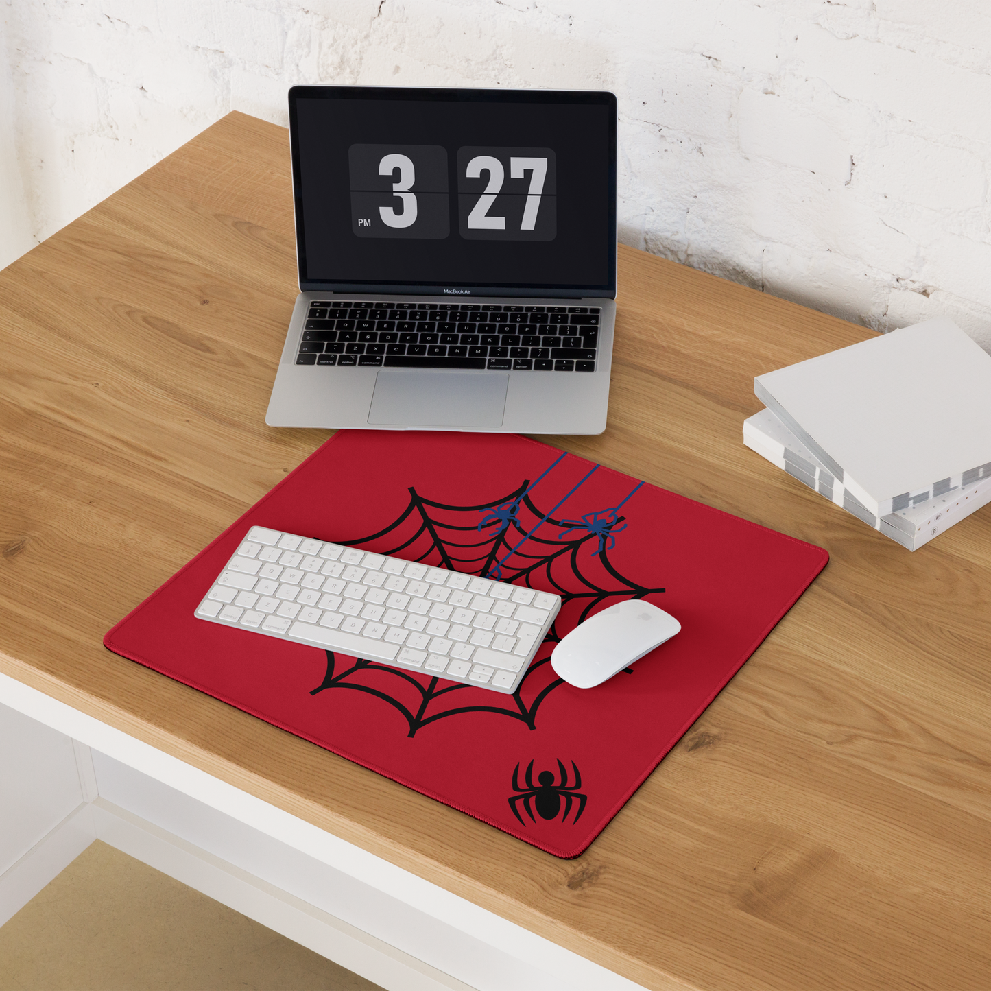 Spiders & Web + Classic Spider Logo Gaming Mouse Pad