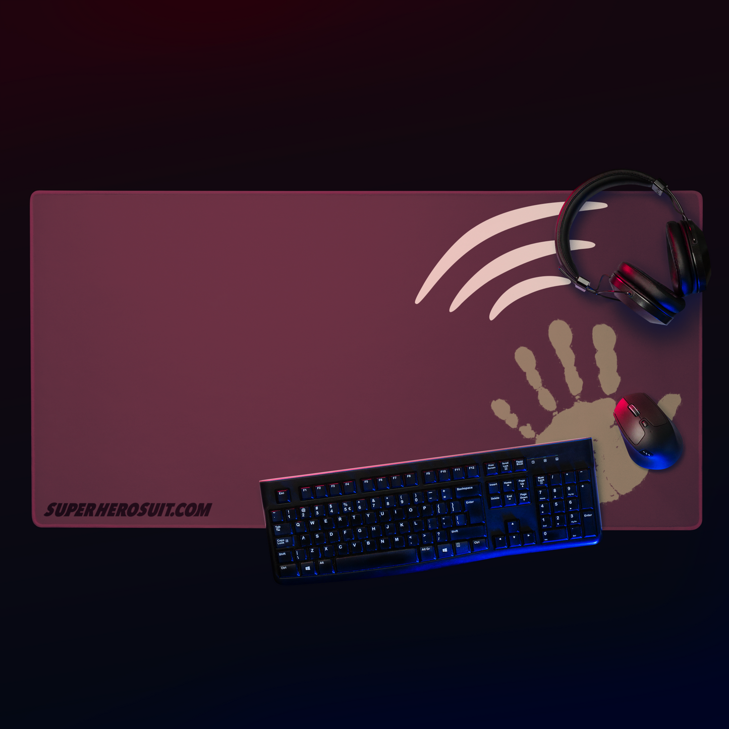 Echo Handprint Gaming Mouse Pad