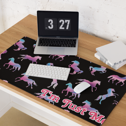 "I'm Just Me" Ken & Barbie's Pink and Blue Horses Gaming Mouse Pad