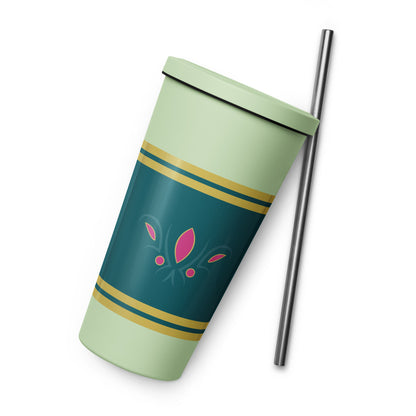 Ice Princess Insulated 20oz Tumbler with Straw