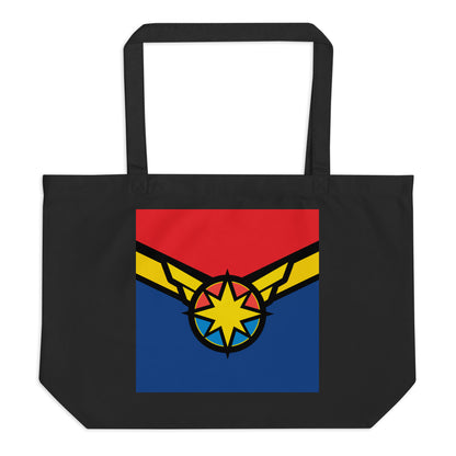 Captain Carol Danvers (Two) Large Organic Tote Bag