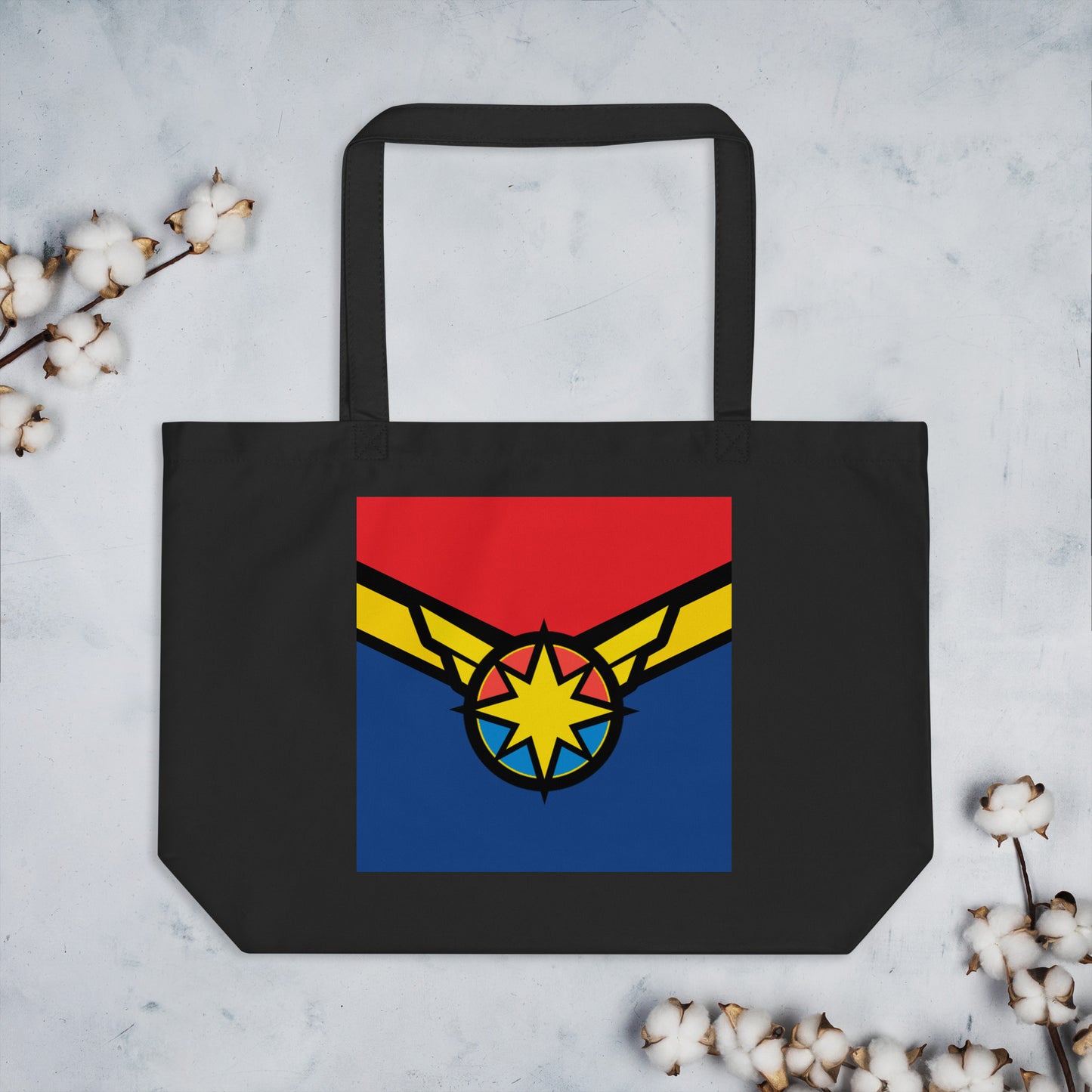 Captain Carol Danvers (Two) Large Organic Tote Bag