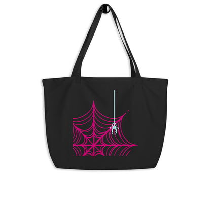 Spider-Gwen (Two) Large Organic Tote Bag