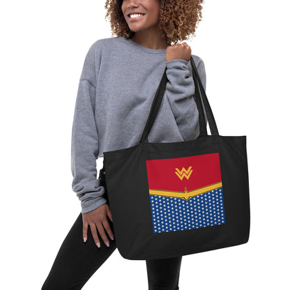 Diana Prince (Two) Large Organic Tote Bag