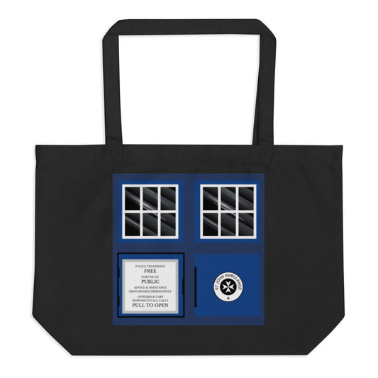 T.A.R.D.I.S Large Organic Tote Bag