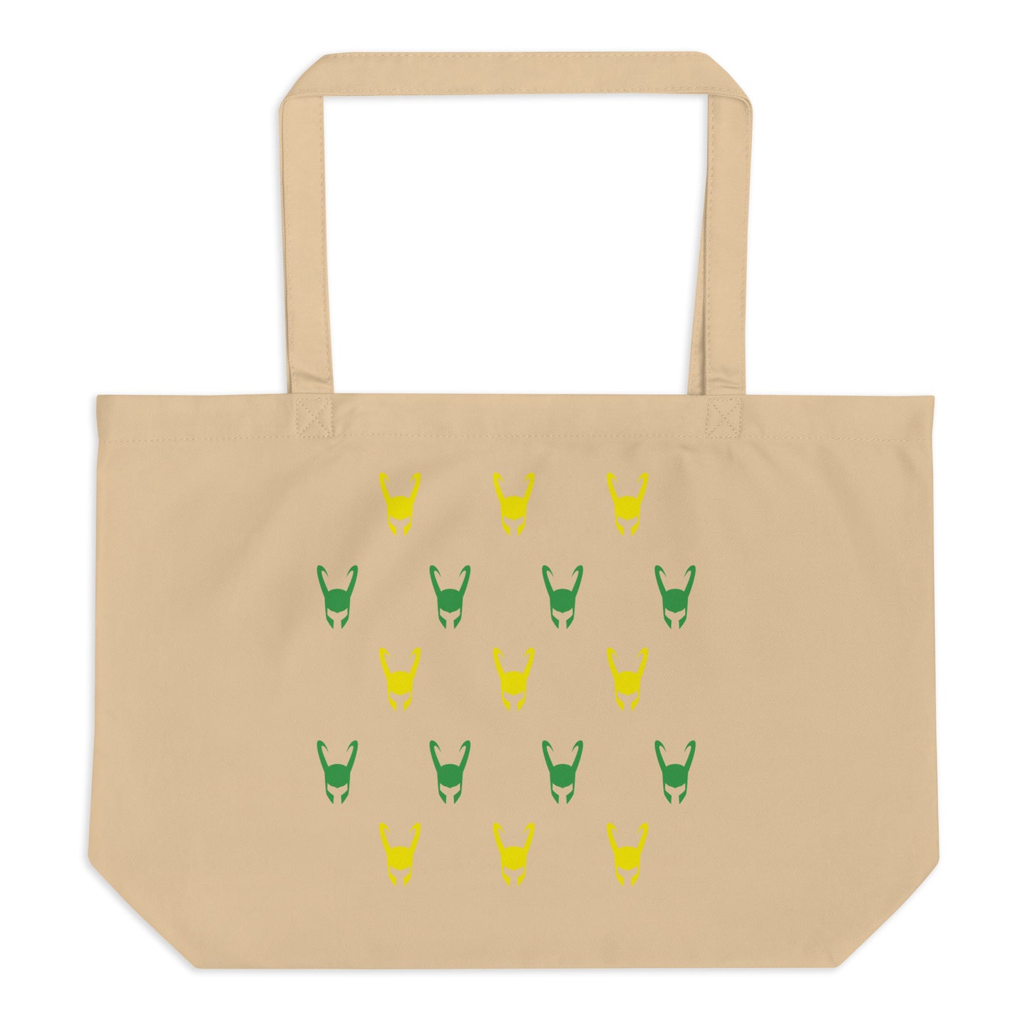 Loki Helmet (Two) Large Organic Tote Bag