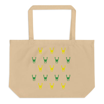 Loki Helmet (Two) Large Organic Tote Bag