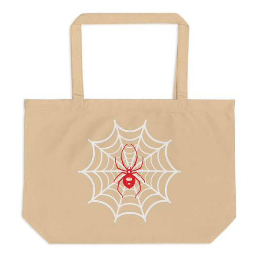 Spiderweb Large Organic Tote Bag